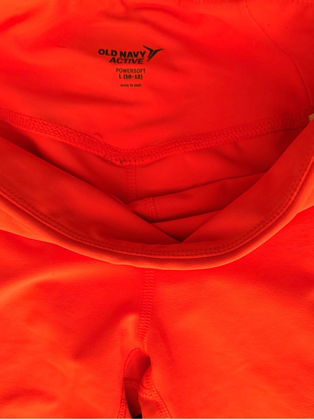 Old Navy Neon Orange Girls' Active Leggings - Picture 4 of 5